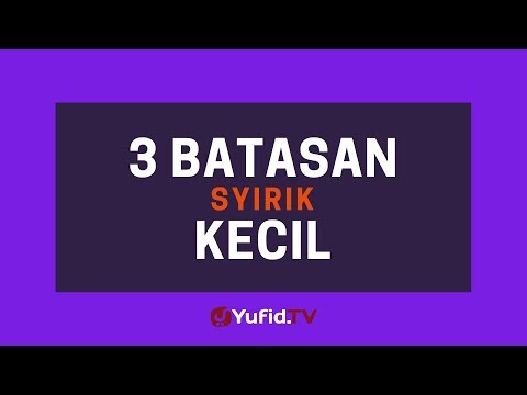 Batasan Syirik Kecil - Poster Dakwah Yufid TV