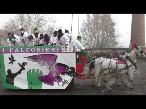 I Falconieri carro da getto - Carnevale Ivrea 2016