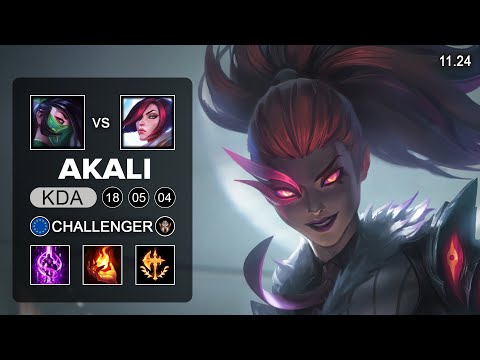 Akali Top vs Fiora - EUW Challenger - PreSeason 12 Patch 11.24