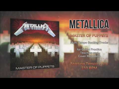 METALLICA - Master of Puppets - 75% Tempo (159 BPM) Backing Track