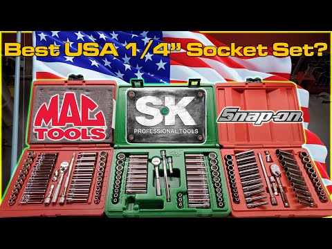 Which USA Made 1/4" Drive Socket Set Is The Best? MAC? S•K? Snap-on?