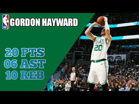 Gordon Hayward 20 Points Highlights vs Charlotte Hornets