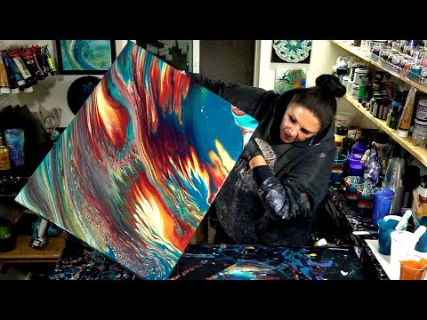 Twenty Two  💫 Gorgeous Wandering Straight Pours With Bold Bordeaux Red!  Fail or Win?