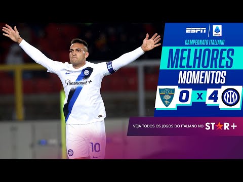 Gols e lances de Lecce x Internazionale