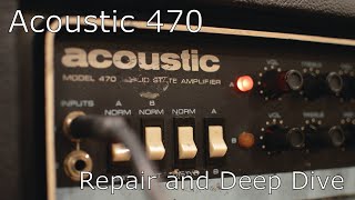 Video thumbnail for 1970s Acoustic 470 Bass/Guitar amp repair by Rob's Fixit Shop