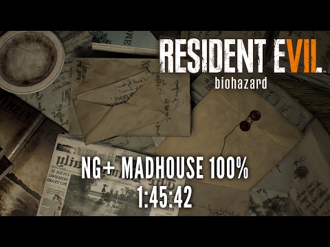 Resident Evil 7 | NG+ Madhouse 100% Speedrun in 1:45:42 [Personal Best]