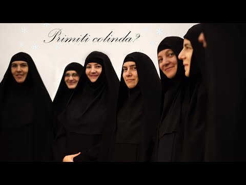 Colind felicitare Nasterea Domnului, La pestera din Betleem, Manastirea Nera