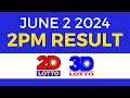2pm Lotto Result Today June 2 2024 | PCSO Swertres Ez2
