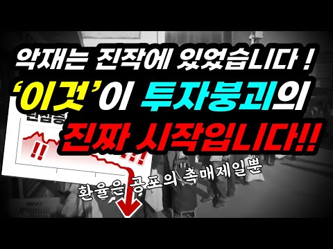 더 큰 놈이 오고 있습니다. 환율이 문제가 아닙니다.