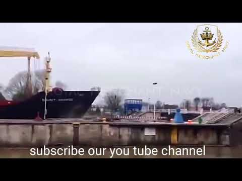 SHIP ACCIDENT#Two ships collided on Kiel Canal, both operated by the same company