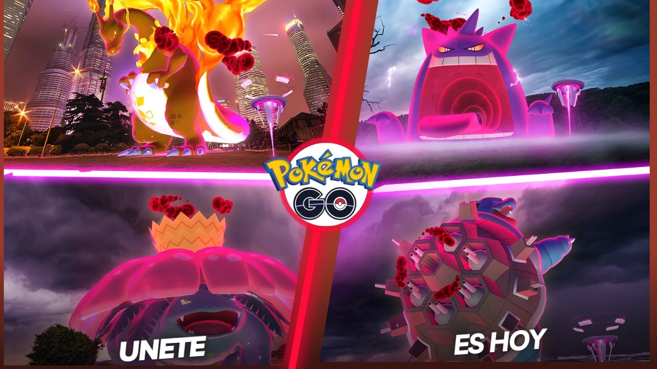 🚨EMPIEZA LOS GIGAMAX🚨CHARIZARD BLASTOISE VENUSAUR Y GENGAR VUELVEN BUSQUEMOS LOS SHINY POKEMON GO
