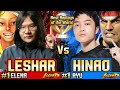 SF6 Ryu Big Champion Hinao Vs Leshar Elena Street Fighter 6 High Level