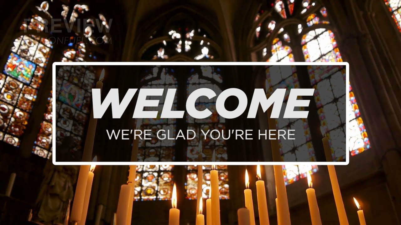 Welcome (Motion Background - Church Candles)