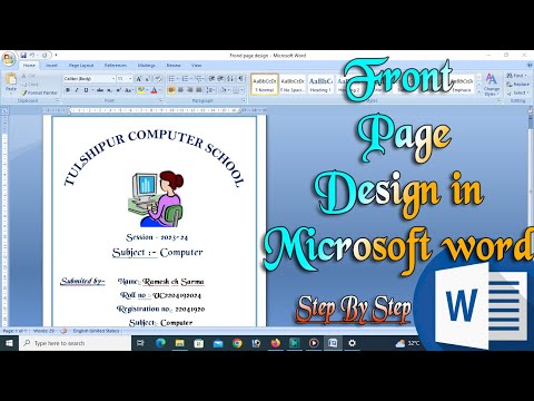 word front page design