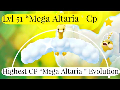Highest Cp 100iv ✨ SHINY Mega ALTARIA Evolution Pokemon Go I Mega Pokemon Evolution  | Shiny Pokemon