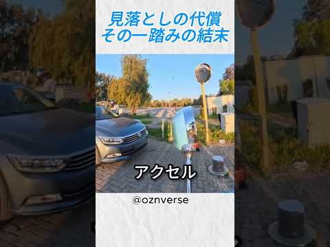 見落としの代償、その一踏みの結末@oznverse #バイカー #shorts