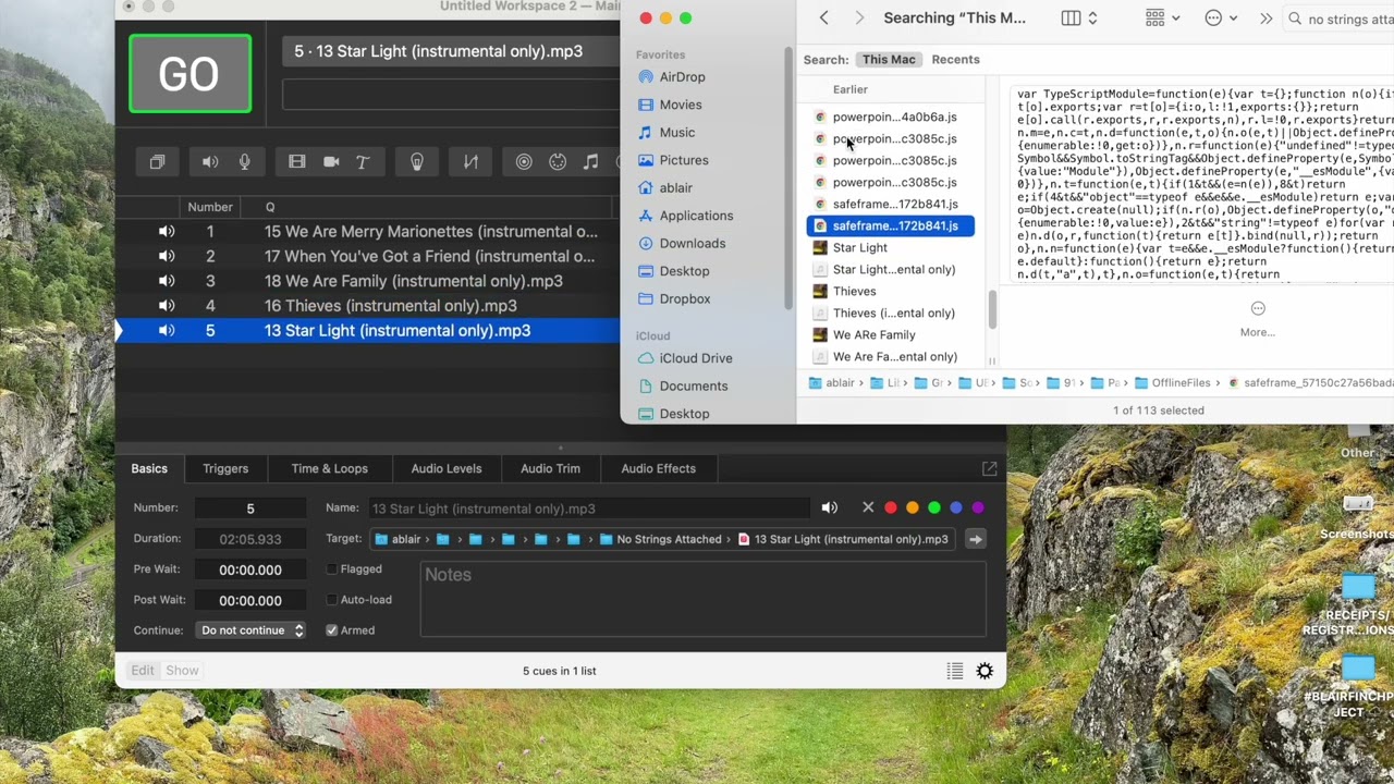Qlab Create a Workspace
