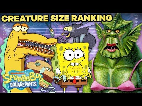 WEIRDEST Creatures on SpongeBob Ranked by Size! ??