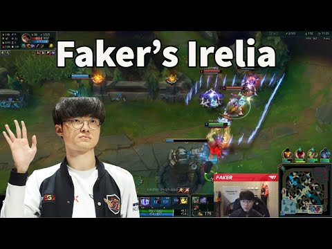 T1 FAKER Gets The Irelia 1v3 In Korean Solo Queue!!