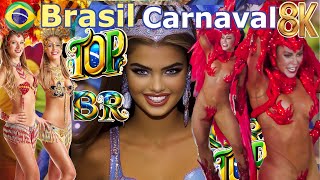 🇧🇷 8k Best 20 Beautiful Super Dancers Rio de Janeiro Carnaval Brazil, Samba Brasil Carnival, Top 8k1