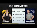 165 LBs Penn State S Mitchell Mesenbrink Vs Iowa S Michael Caliendo Big Ten Wrestling 1 31 2025