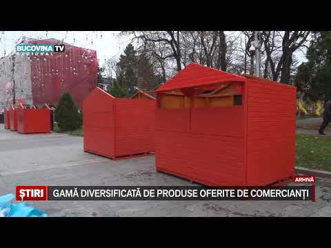 Căsuțe roșii și albe, în centrul Sucevei