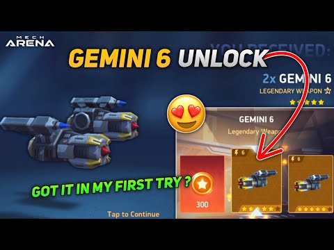 FREE‼️Gemini 6 Unlock 🔓😍| Gemini 6 Crate Rush Event ⚡| Mech Arena 