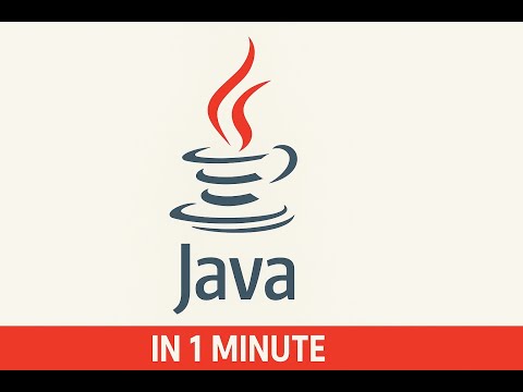 Java in 1 minute