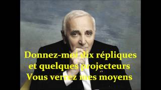 Le cabotin - C.Aznavour Karaoke (L&#39;istrione).