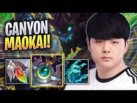 CANYON IS A MONSTER WITH MAOKAI! - DK Canyon Plays Maokai JUNGLE vs Taliyah! | Season 2023