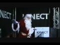 Santa playing XBox Kinect 