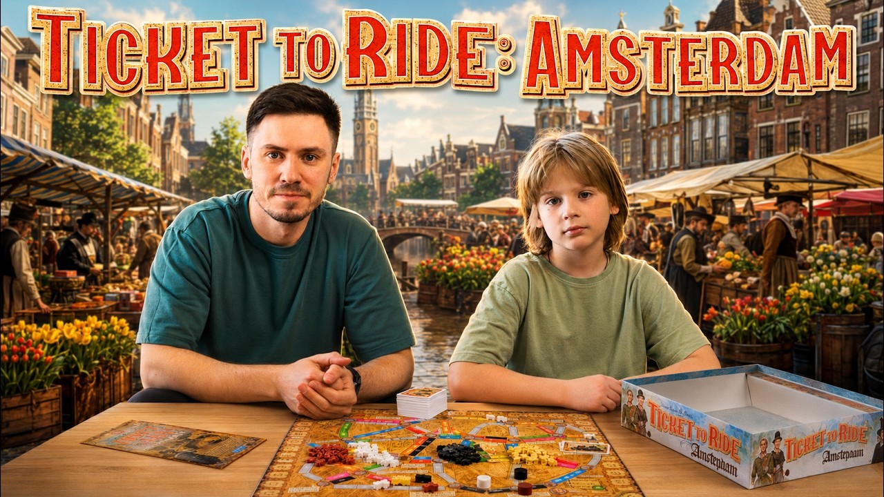 TICKET TO RIDE: АМСТЕРДАМ 🍋 Играем в настольную игру с Елисеем!