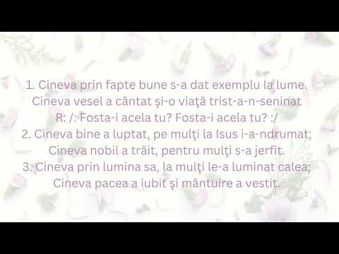 Cineva prin fapte bune (Interpretarea) Lidiana Pindic-Blaj