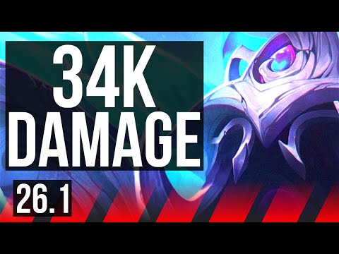 REK'SAI vs RENEKTON (TOP) | Hail Of Blades, 34K damage | KR Master | 26.1