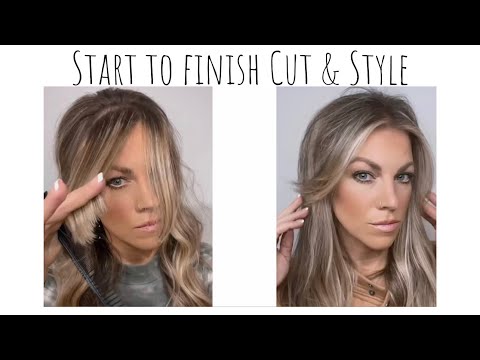 How to Complete Cut and Style Curtain Bangs Hairstyle