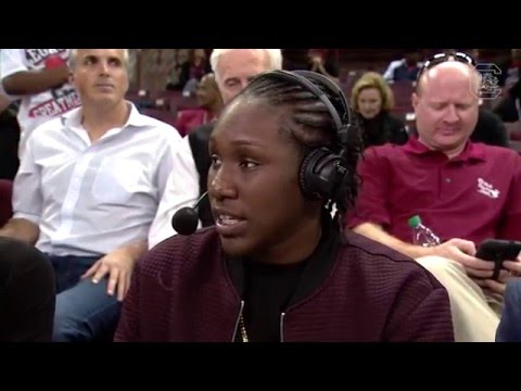 Aleighsa Welch Halftime Interview - 12/16/15
