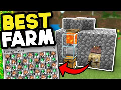 Best Food and EMERALD Farm Minecraft Bedrock 1.21