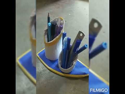 How to make a pen stand with pvc pipe