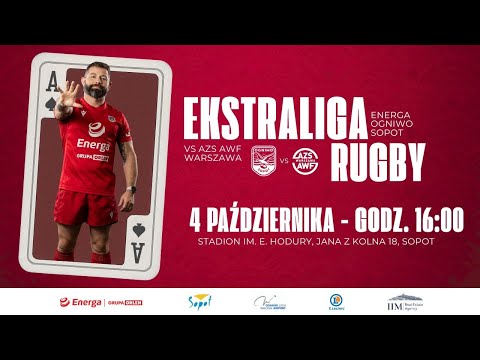 Energa Ogniwo Sopot - AZS AWF Warszawa | Ekstraliga Rugby na żywo od 15:50!