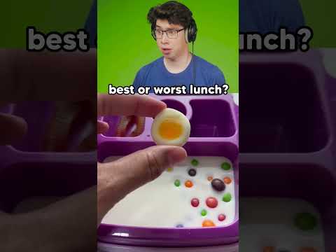 Mom Packs Disgusting School Lunch For Kids😭 #reaction