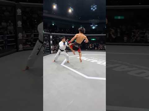 【開始3秒！鮮烈の飛び膝蹴りでKO】空手 vs 総合格闘技 #異種格闘技戦 #mma #karate
