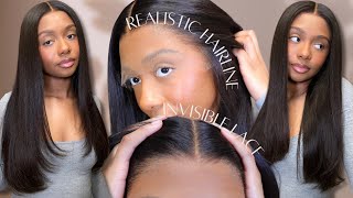 🔥2025 Upgrades🔥Ready in 2 Minutes! Invisible HD Lace & Layered Glueless Wig for Beginners | Hairvivi
