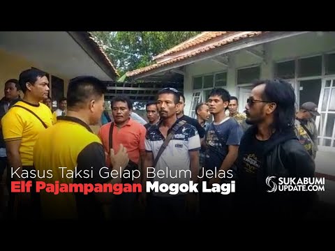 Video: Kasus Taksi Gelap Belum Jelas, Elf Pajampangan Sukabumi Mogok Lagi