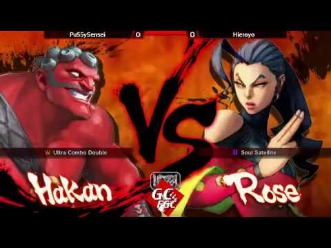 Pu55ySensei (Hakan) vs Hieroyo (Rose) | USF4 Tournament #9 Highlights