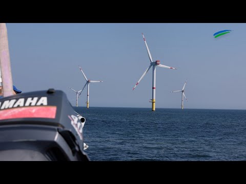 Unterwegs im Offshore-Windpark Nordsee One