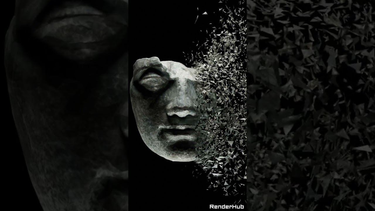 Disintegration Effect Made Easy with Blender Geometry Nodes