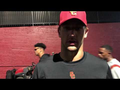USC QB Kedon Slovis after the loss to Stanford