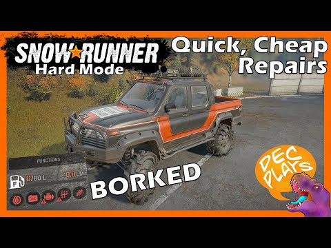 Hard Mode Cheap & Easy Repairs - Quick Guide! - Snowrunner