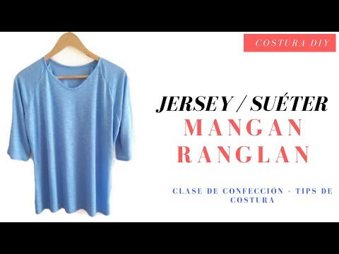 Como confeccionar un Jersey con manga Ranglan paso a paso