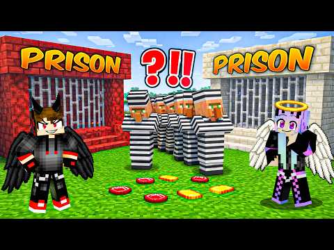 Devil vs Angel Prison in Minecraft !!